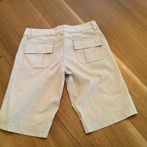 Tan & White Old Navy Seersucker Shorts